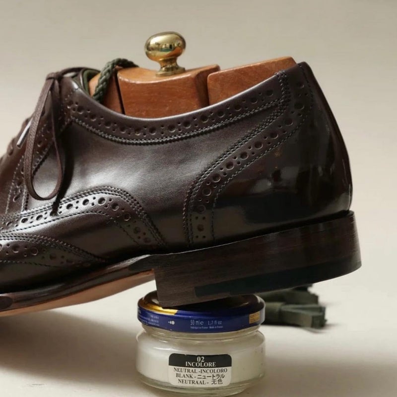 SAPHIR Creme Surfine Pommadier Shoe Polish - Beeswax Cream for Leather Products - Brown - Image 4